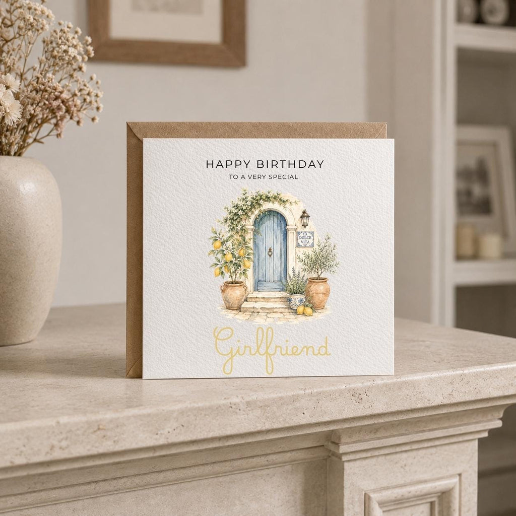 Personalised Lemons Theme Birthday Card for Wife, Mum, Grandma, Daughter, Auntie, Sister etc