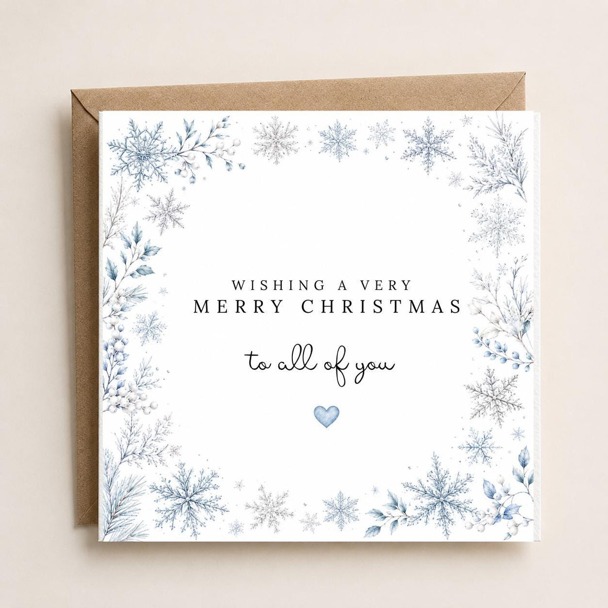 Personalised Christmas Card | Vintage Festive Greeting | Luxury Xmas Keepsake | Completely Customisable | Elegant Winter Wonderland