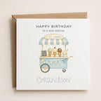 Personalised Icecream Theme Birthday Card for Son, Grandson, Brother etc