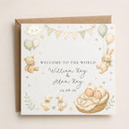 Personalised New Baby Twins Card