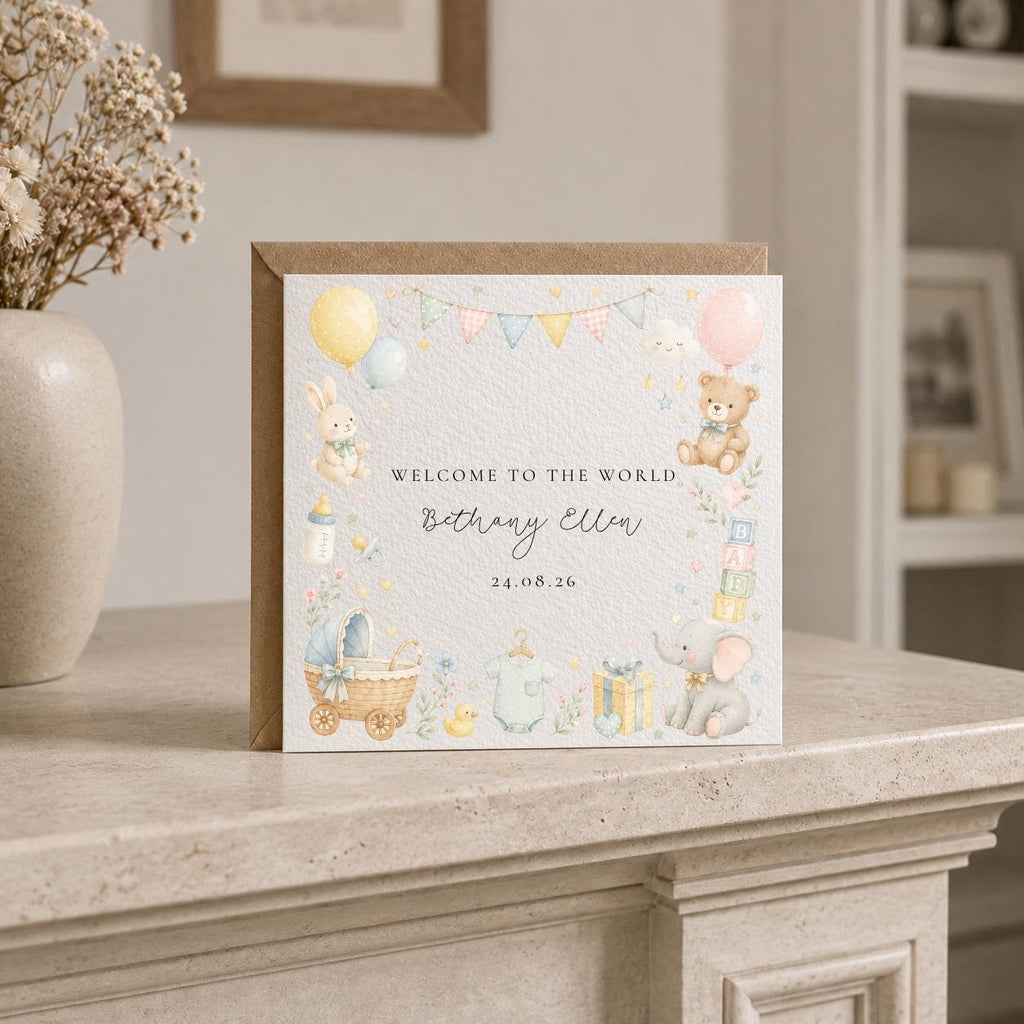 Personalised New Baby Card