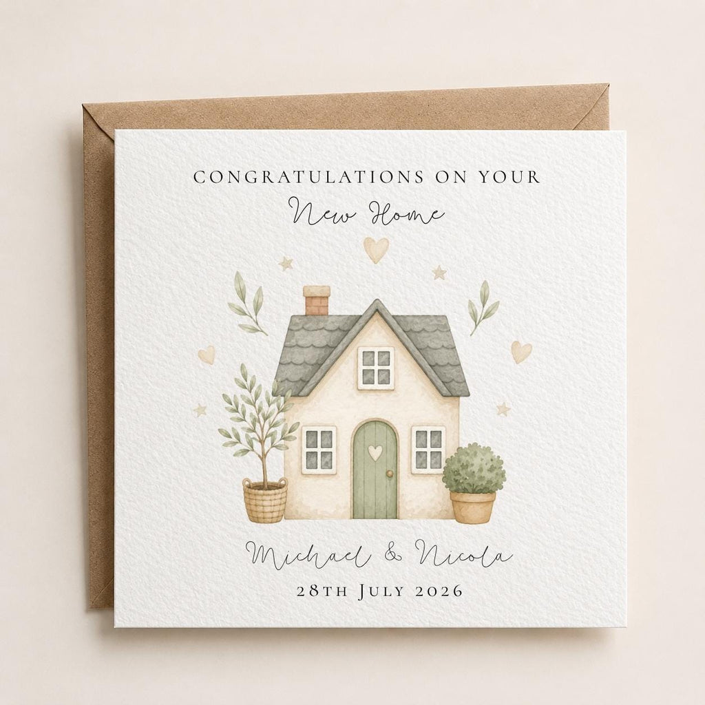 Personalised New Home Card