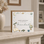 Personalised Astronomy Theme Birthday Card for Husband, Dad, Grandad, Son,  Uncle, Brother etc