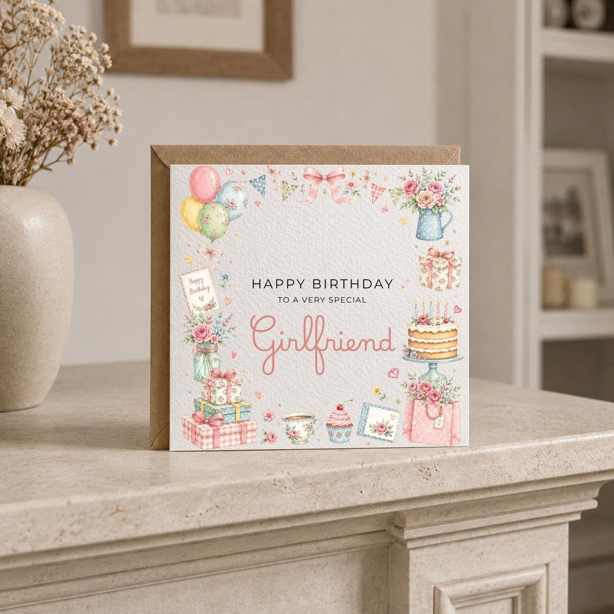 Personalised Birthday Theme Birthday Card for Wife, Mum, Grandma, Daughter, Auntie, Sister etc