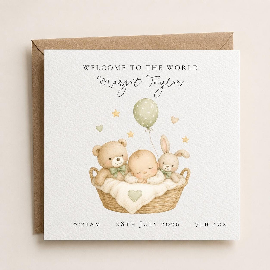 Personalised New Baby Card