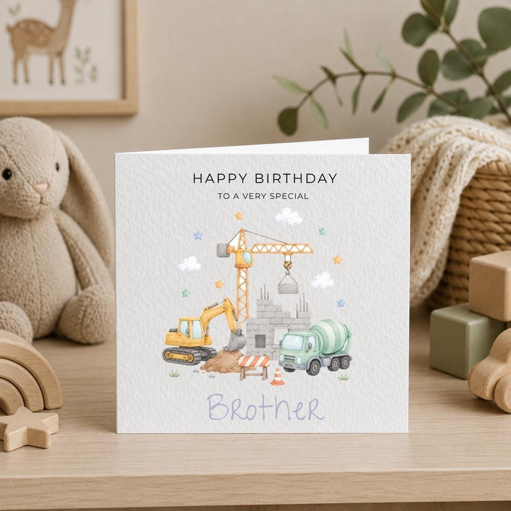 Personalised Transport Theme Birthday Card for Son, Grandson, Brother etc