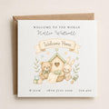 Personalised New Baby Welcome Home Card