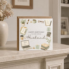 Personalised Office Theme Birthday Card for Husband, Dad, Grandad, Son,  Uncle, Brother etc
