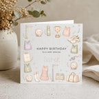 Personalised Netball Theme Birthday Card for Daughter, Granddaughter, Sister etc