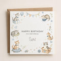 Personalised Cats Theme Birthday Card for Son, Grandson, Brother etc