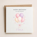Personalised Birthday Theme Birthday Card for Daughter, Granddaughter, Sister etc