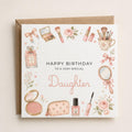 Personalised Makeup Theme Birthday Card for Wife, Mum, Grandma, Daughter, Auntie, Sister etc