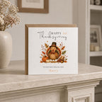Personalised Children's Thanksgiving Theme Greetings Card, Completely Customizable