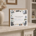 Personalised Gaming Theme Birthday Card for Husband, Dad, Grandad, Son,  Uncle, Brother etc