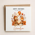 Personalised Autumn Theme Birthday Card for Daughter, Son, Brother, Sister Friend etc