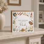 Personalised BBQ Theme Birthday Card for Husband, Dad, Grandad, Son,  Uncle, Brother etc