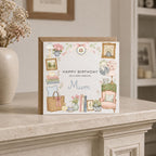 Personalised Grandmillennial Theme Birthday Card for Wife, Mum, Grandma, Daughter, Auntie, Sister etc