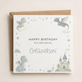 Personalised Dragon Theme Birthday Card for Son, Grandson, Brother etc