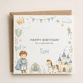 Personalised Prince Theme Birthday Card for Son, Grandson, Brother etc