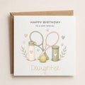Personalised Tennis Theme Birthday Card for Daughter, Granddaughter, Sister etc