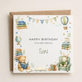 Personalised Storybook Theme Birthday Card for Son, Grandson, Brother etc