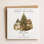 Personalised Christmas Card | Vintage Festive Greeting | Luxury Xmas Keepsake | Completely Customisable | Nostalgic Christmas
