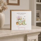 Personalised Gardening Theme Birthday Card for Wife, Mum, Grandma, Daughter, Auntie, Sister etc