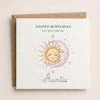 Personalised Astronomy Theme Birthday Card for Wife, Mum, Grandma, Daughter, Auntie, Sister etc