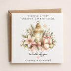 Personalised Christmas Card | Vintage Festive Greeting | Luxury Xmas Keepsake | Completely Customisable | Pretty Christmas
