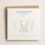 Personalised Zoo Theme Birthday Card for Daughter, Granddaughter, Sister etc