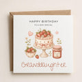 Personalised Strawberry Theme Birthday Card for Daughter, Granddaughter, Sister etc
