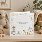 Personalised Prince Theme Birthday Card for Son, Grandson, Brother etc