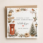 Personalised Christmas Card | Vintage Festive Greeting | Luxury Xmas Keepsake | Completely Customisable | Winter Scenes