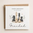 Personalised Chess Theme Birthday Card for Husband, Dad, Grandad, Son,  Uncle, Brother etc