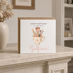 Personalised Makeup Theme Birthday Card for Wife, Mum, Grandma, Daughter, Auntie, Sister etc
