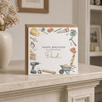 Personalised Builder Theme Birthday Card for Husband, Dad, Grandad, Son,  Uncle, Brother etc