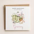 Personalised Bee Garden Theme Birthday Card for Wife, Mum, Grandma, Daughter, Auntie, Sister etc