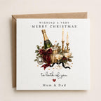 Personalised Christmas Card | Vintage Festive Greeting | Luxury Xmas Keepsake | Completely Customisable | Christmas After Dark