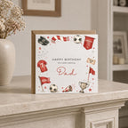 Personalised Football Theme Birthday Card for Husband, Dad, Grandad, Son,  Uncle, Brother etc