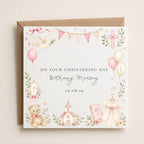 Personalised Christening / Baptism Baby Girl Card