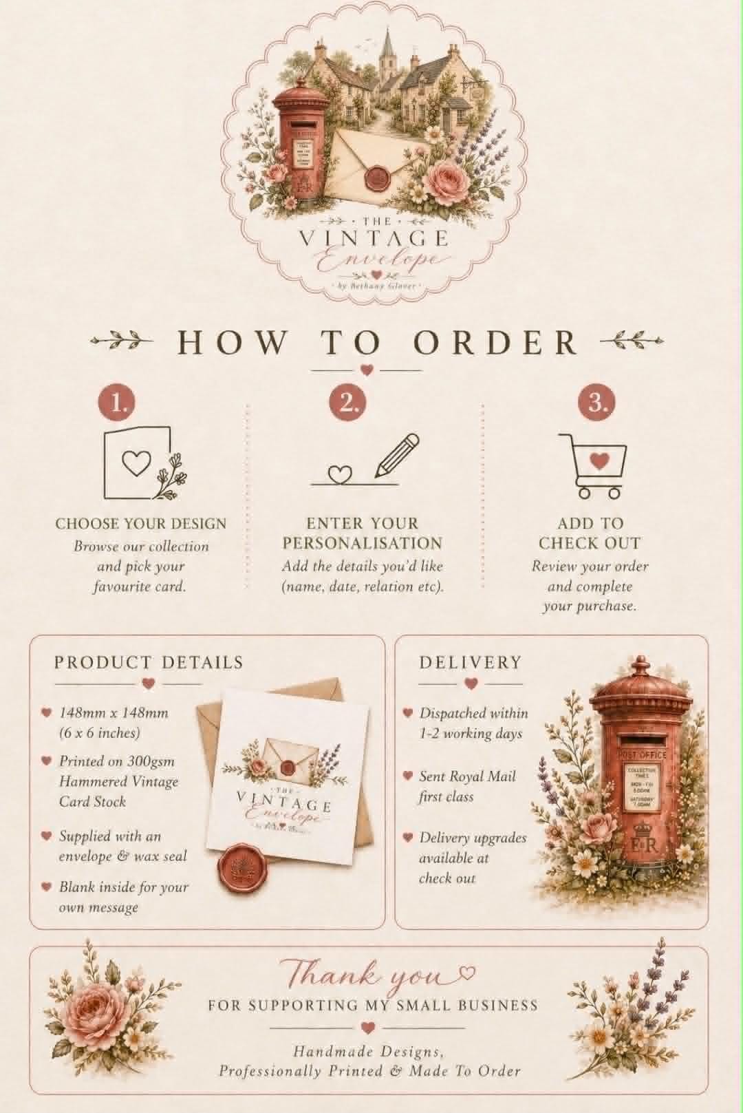 Personalised Mushroom Theme Birthday Card for Daughter, Granddaughter, Sister etc