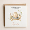 Personalised Pottery Theme Birthday Card for Wife, Mum, Grandma, Daughter, Auntie, Sister etc