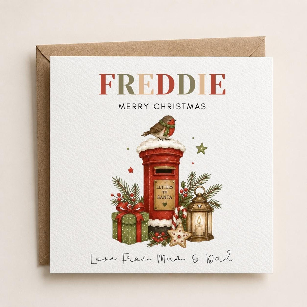 Personalised Christmas Card | For Children | Completely Customisable | Festive Children's Greetings Card
