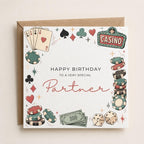 Personalised Casino Theme Birthday Card for Husband, Dad, Grandad, Son,  Uncle, Brother etc