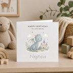 Personalised Dragon Theme Birthday Card for Son, Grandson, Brother etc