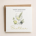 Personalised Gin Theme Birthday Card for Husband, Dad, Grandad, Son,  Uncle, Brother etc