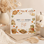 Personalised Autumn Theme Birthday Card for Son, Daughter, Brother, Sister, Friend etc