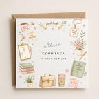 Personalised For Her Good Luck / New Job Card