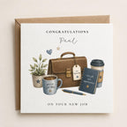Personalised For Him Good Luck / New Job Card