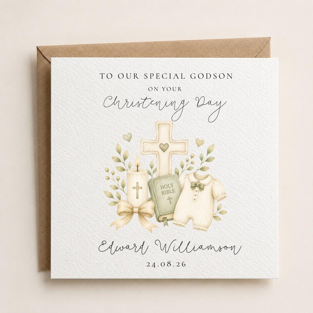 Personalised Christening / Baptism Card